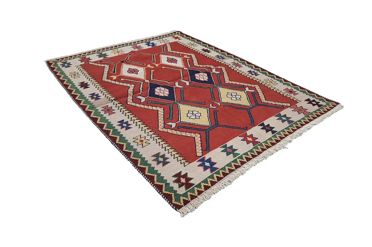 Kilim Qashqai - Multicolor 802429 143x107 cm - German Carpet Shop