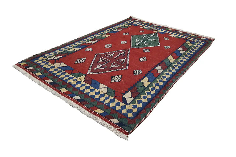 Kilim Qashqai - Multicolor (150x110cm) - German Carpet Shop