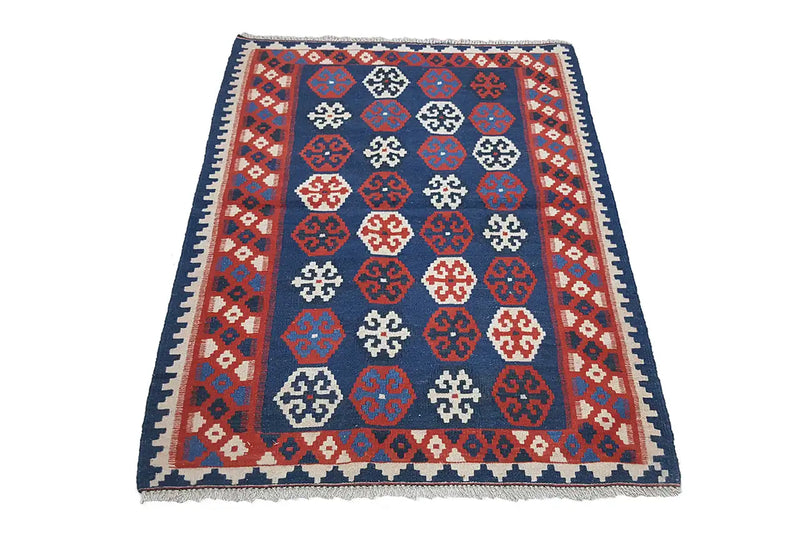 Kilim Qashqai - Multicolor - (146x99cm) - German Carpet Shop