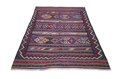  Kilim Sirjan - 905434 (216x147 cm) - Premium Kelim from German Carpet Shop - Just €349! Shop now at German Carpet Shop
