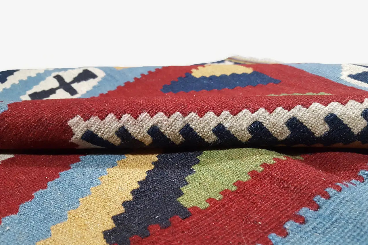 Kilim Qashqai - Multicolor 10PL 147x103 cm - German Carpet Shop