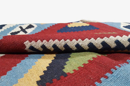 Kilim Qashqai - Multicolor 10PL 147x103 cm - German Carpet Shop