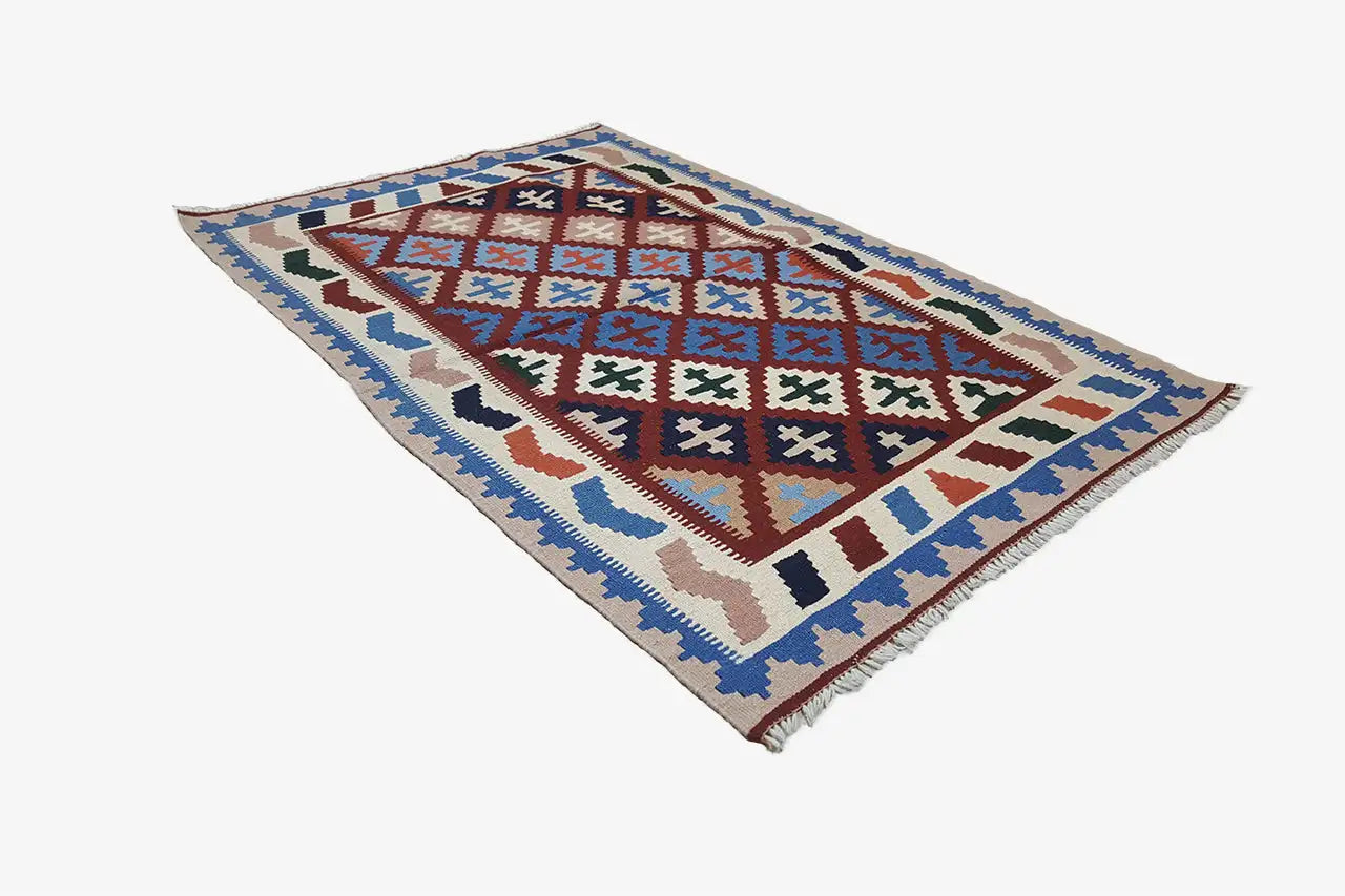Kilim Qashqai - Multicolor 8PL 148x94 cm - German Carpet Shop