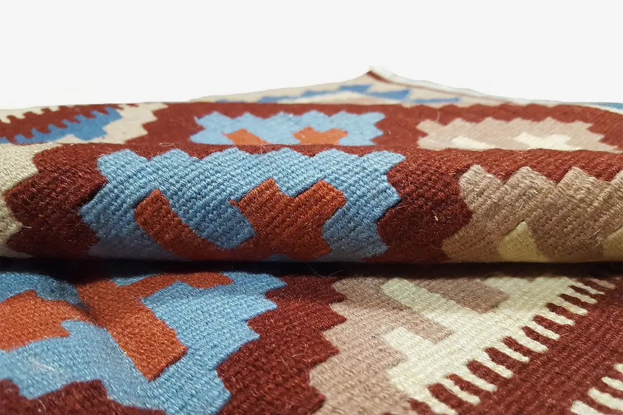 Kilim Qashqai - Multicolor 8PL 148x94 cm - German Carpet Shop