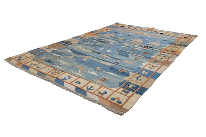  Kilim Qashqai  - 605611 (210x154 cm) - Premium Kelim from German Carpet Shop - Just €485! Shop now at German Carpet Shop