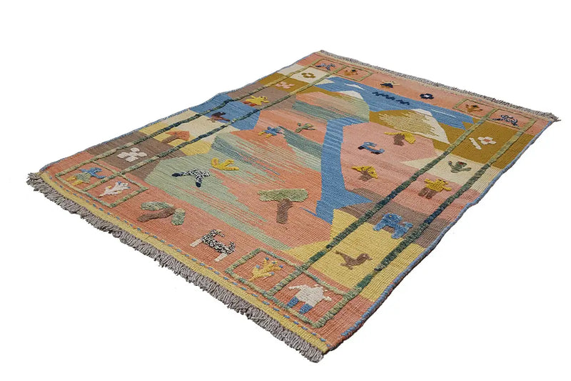 Kilim Qashqai  - 800593 (112x84cm) - German Carpet Shop