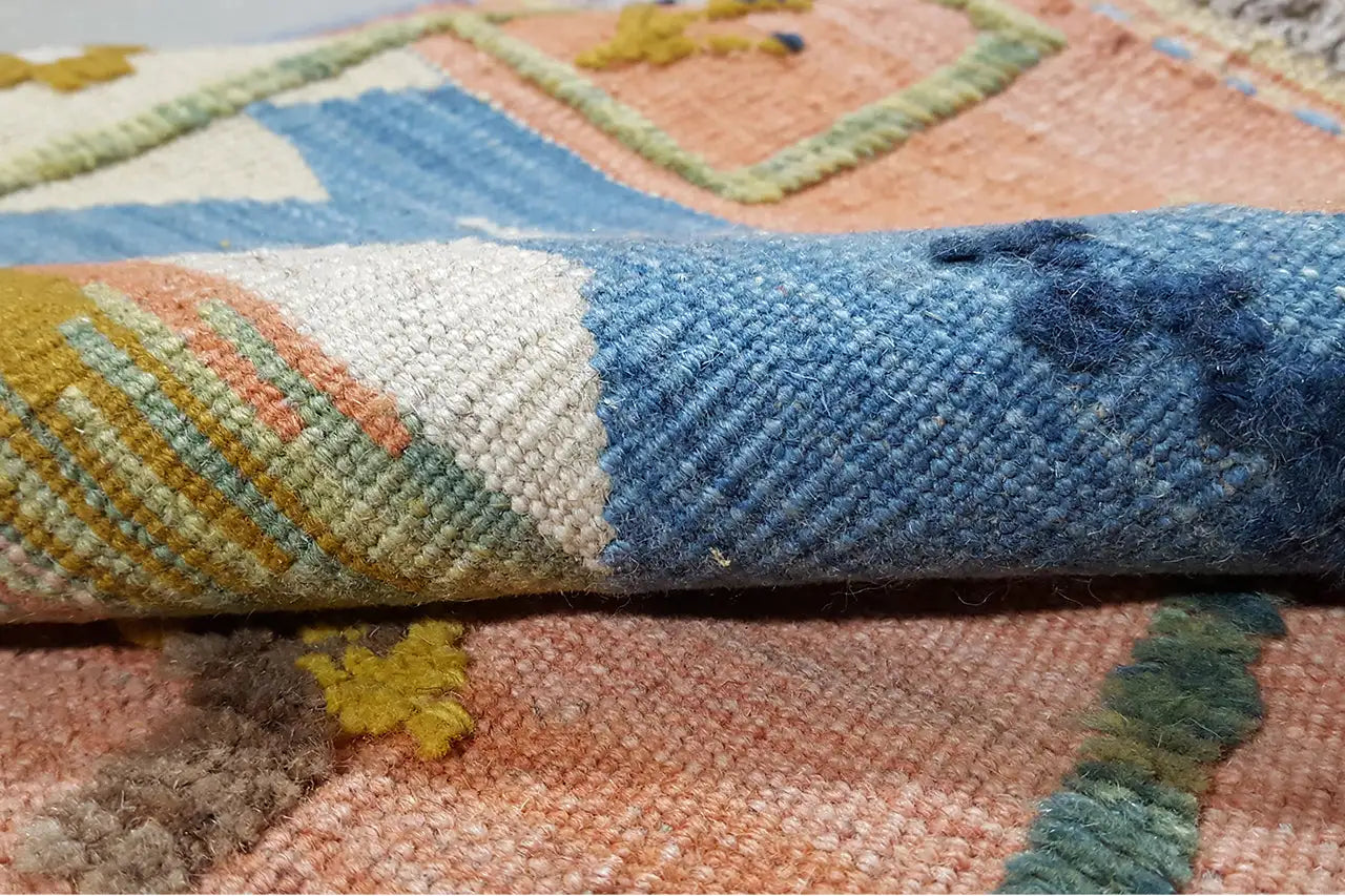  Kilim Qashqai  - 800593 (112x84 cm) - Premium Kelim from German Carpet Shop - Just €149! Shop now at German Carpet Shop