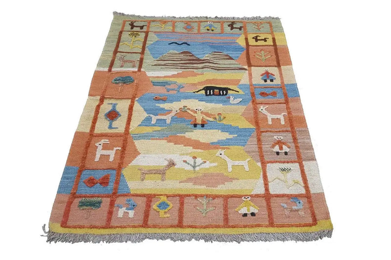 Kilim Qashqai  - 800597 (120x86cm) - German Carpet Shop