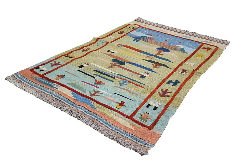 Kilim Qashqai  - 800604 (120x86cm) - German Carpet Shop