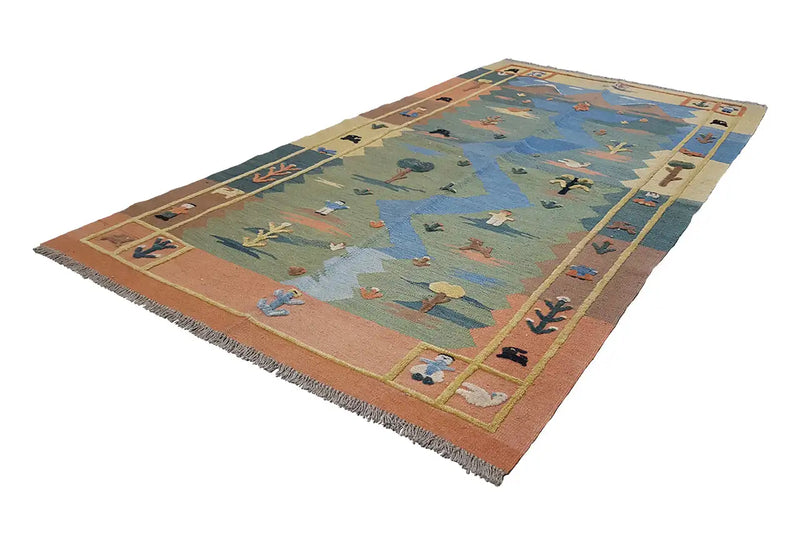 Kilim Qashqai - 804920 (230x123cm) - German Carpet Shop