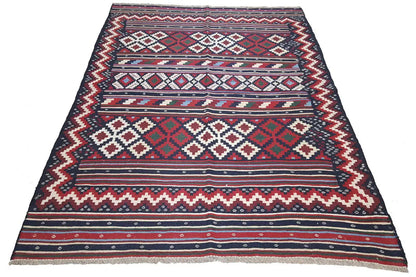  Kilim Sirjan - 905430 (220x151 cm) - Premium Kelim from German Carpet Shop - Just €349! Shop now at German Carpet Shop