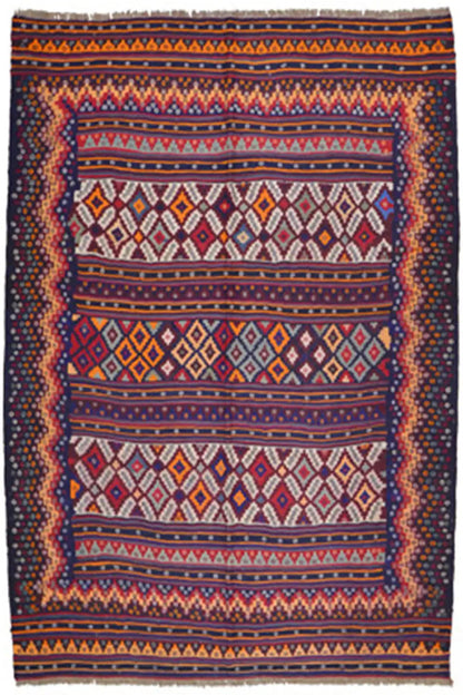  Kilim Sirjan - 905436 (224x162 cm) - Premium Kelim from German Carpet Shop - Just €490! Shop now at German Carpet Shop