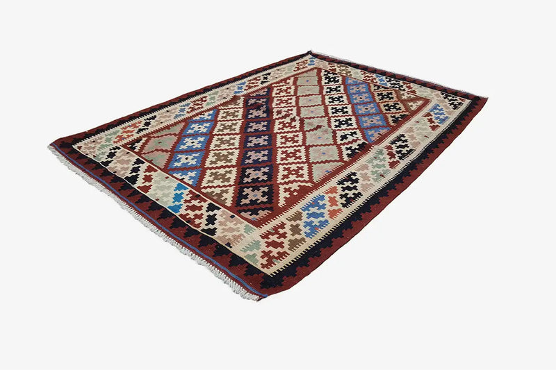 Kilim Qashqai - Multicolor 3PL 153x105cm - German Carpet Shop