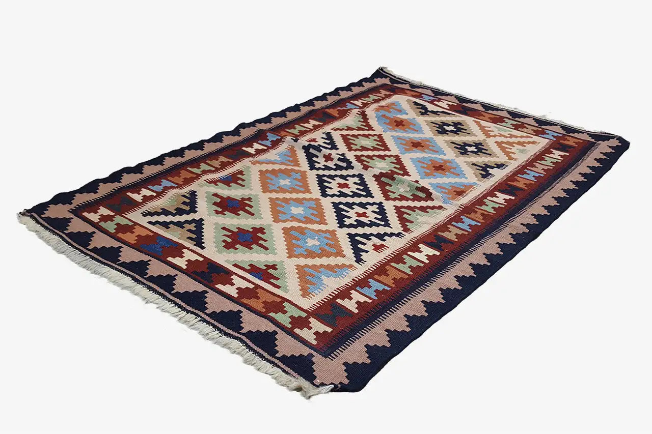 Kilim Qashqai - Multicolor 6PL 145x103 cm - German Carpet Shop