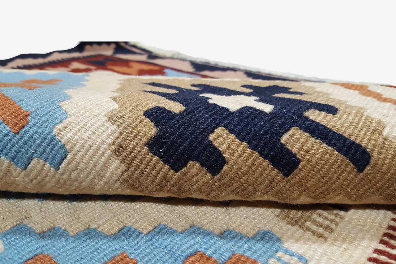 Kilim Qashqai - Multicolor 6PL 145x103 cm - German Carpet Shop