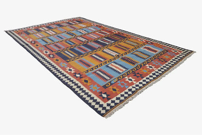 Kilim Qashqai - Multicolor 802403 253x158 cm - German Carpet Shop