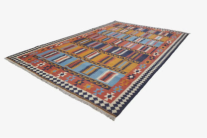 Kilim Qashqai - Multicolor 802403 253x158 cm - German Carpet Shop