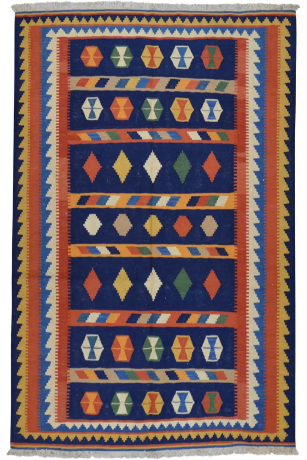 Kilim Qashqai  - 802410 (197x150cm) - German Carpet Shop