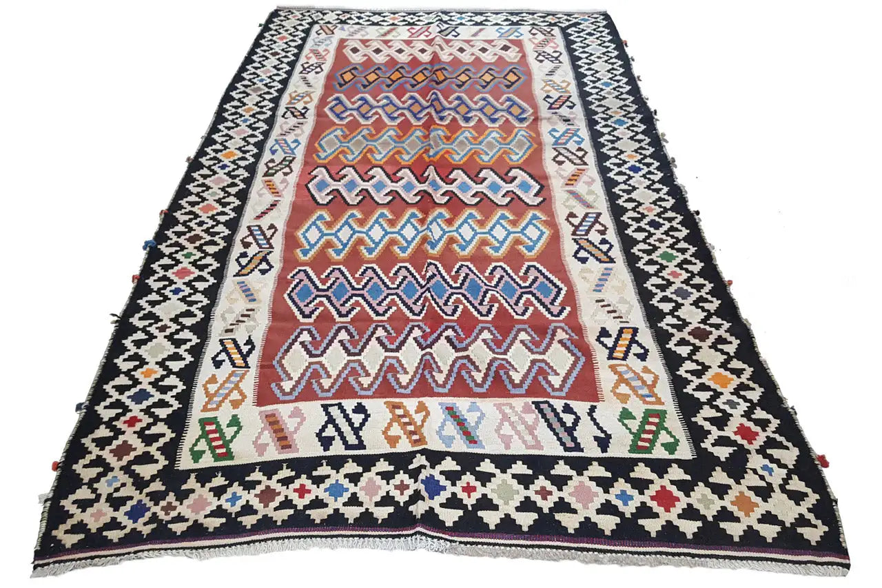  Kilim Qashqai  - 802413 (293x160 cm) - Premium Kelim from German Carpet Shop - Just €490! Shop now at German Carpet Shop