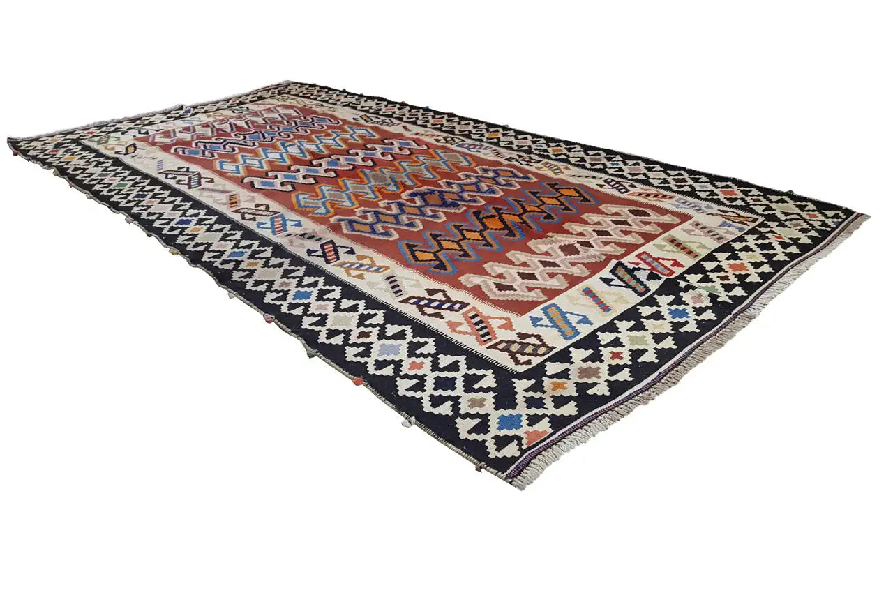  Kilim Qashqai  - 802413 (293x160 cm) - Premium Kelim from German Carpet Shop - Just €490! Shop now at German Carpet Shop