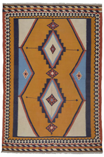  Kilim Qashqai  - 802426 (238x160 cm) - Premium Kelim from German Carpet Shop - Just €359! Shop now at German Carpet Shop