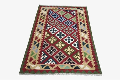 Kilim Qashqai - Multicolor 9500596 ( 149x100 ) cm - German Carpet Shop