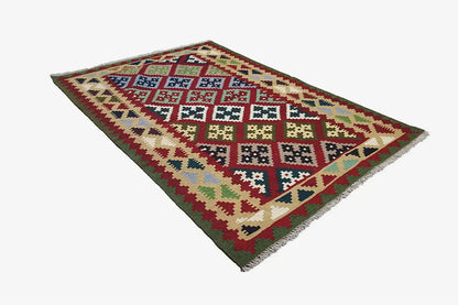 Kilim Qashqai - Multicolor 9500596 ( 149x100 ) cm - German Carpet Shop