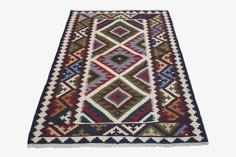 Kilim Qashqai - Multicolor 9500604 159x105 - German Carpet Shop