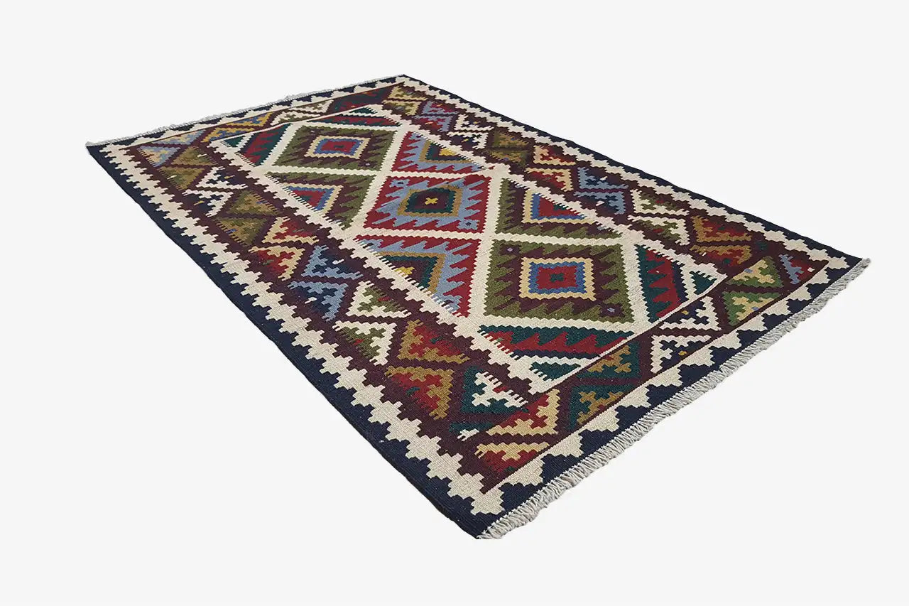 Kilim Qashqai - Multicolor 9500604 159x105 cm - German Carpet Shop