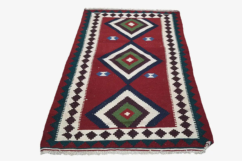 Kilim Qashqai - Multicolor 9500609 163x103cm - German Carpet Shop