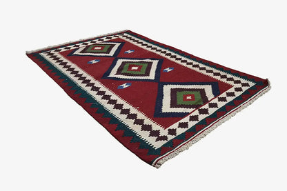 Kilim Qashqai - Multicolor 9500609 163x103 cm - German Carpet Shop