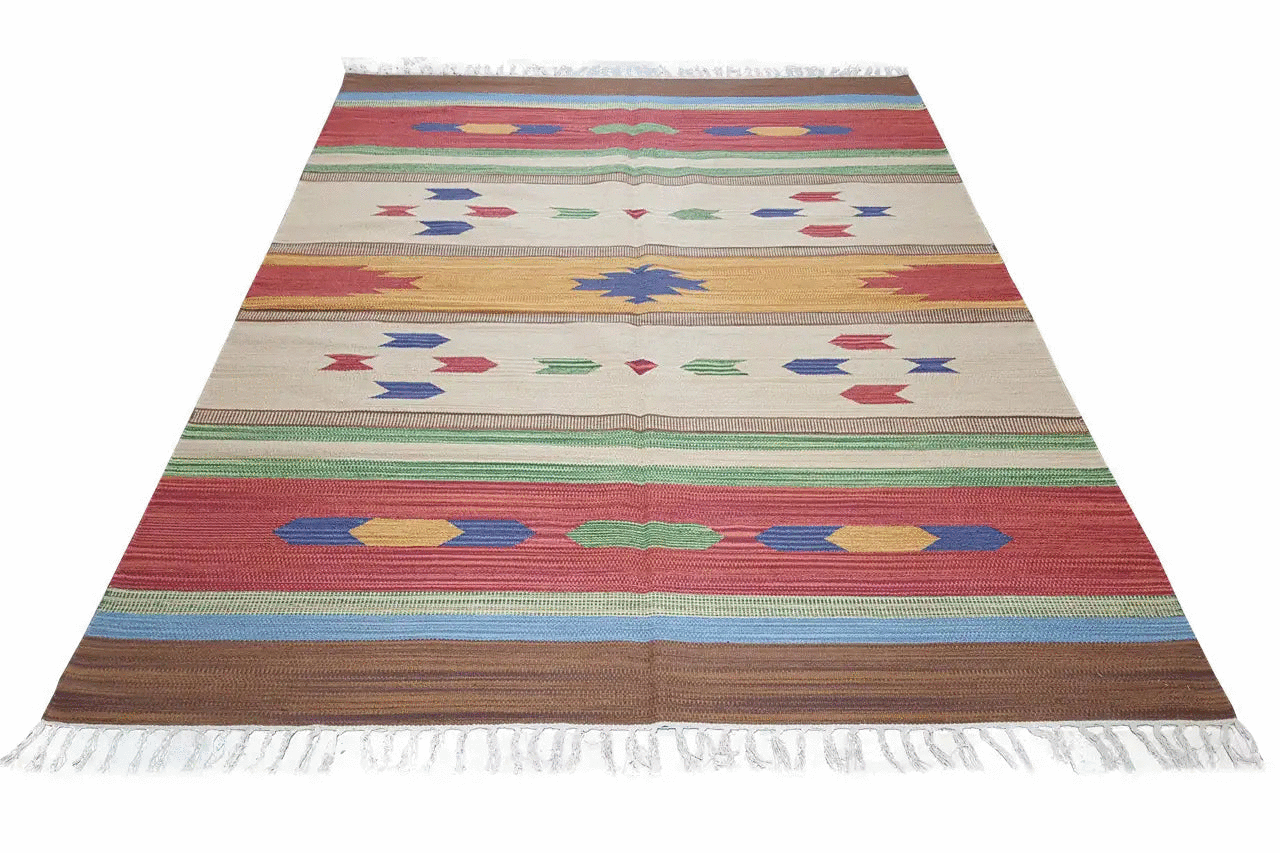 Moderner Kelim - Samak Multicolor - German Carpet Shop