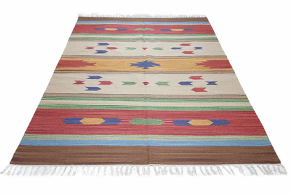 Moderner Kelim - Samak Multicolor - German Carpet Shop
