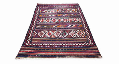  Kilim Sirjan - 905428 (224x141 cm) - Premium Kelim from German Carpet Shop - Just €349! Shop now at German Carpet Shop
