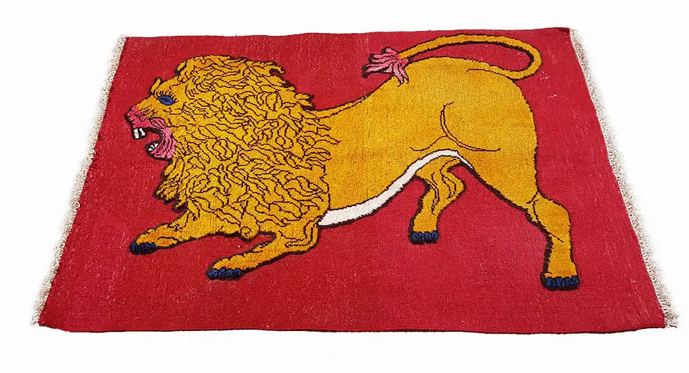  Soumakh - Lion 700004  (114x82 cm) - Premium Soumakh from German Carpet Shop - Just €350! Shop now at German Carpet Shop